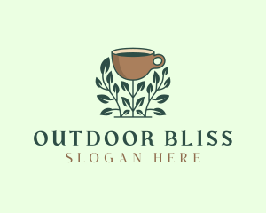 Coffee Cup Plant logo design