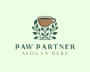 Coffee Cup Plant logo design