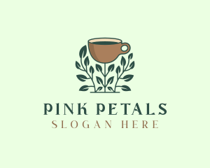 Coffee Cup Plant logo design