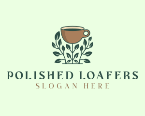 Coffee Cup Plant logo design