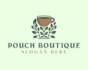 Coffee Cup Plant logo design