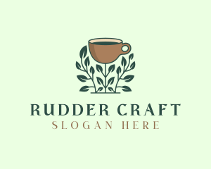 Coffee Cup Plant logo design