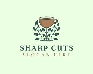 Coffee Cup Plant logo design