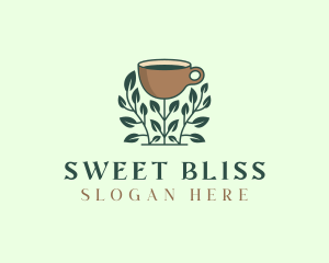 Coffee Cup Plant logo design