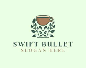 Coffee Cup Plant logo design