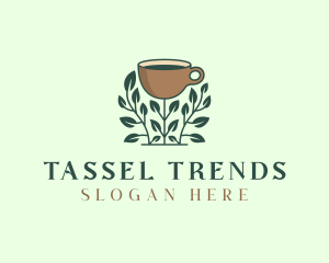 Coffee Cup Plant logo design