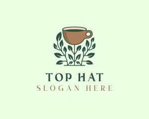 Coffee Cup Plant logo design