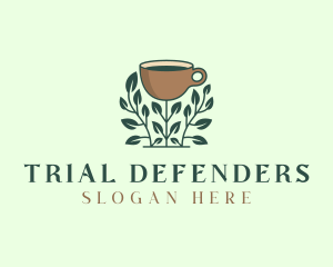 Coffee Cup Plant logo design