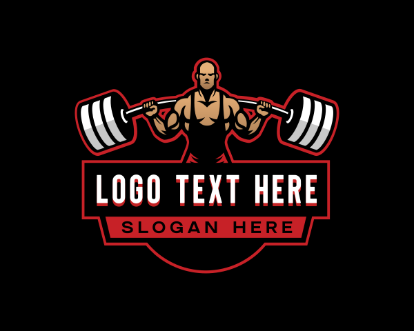 Bodybuilder logo example 3