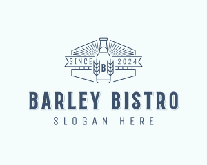 Barley Beer Liquor logo design