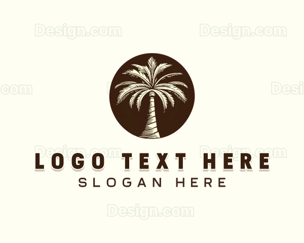 Farm Palm Tree Logo