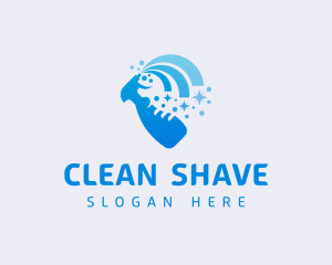 Spray Clean Sanitize logo design