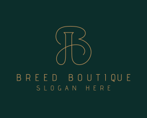 Modern Boutique Letter B  logo design