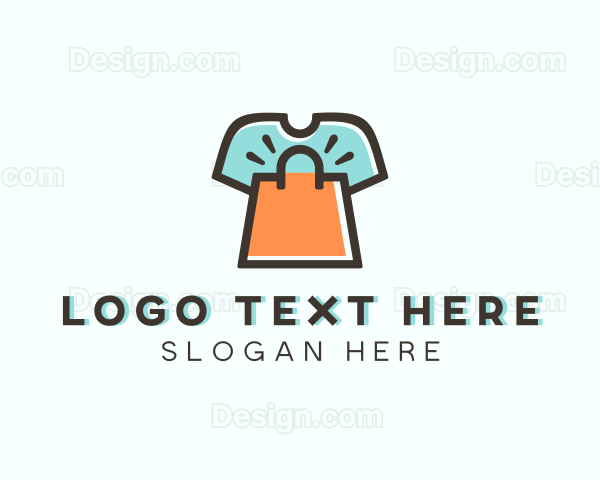 T-shirt Shopping Bag Ecommerce Logo