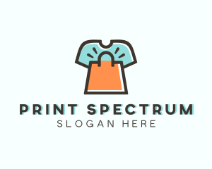 T-shirt Shopping Bag Ecommerce logo design