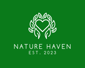 Herb Heart Nature logo design