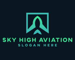 Aircraft Aviation Airport logo