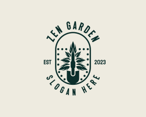 Leaf Gardening Shovel logo design