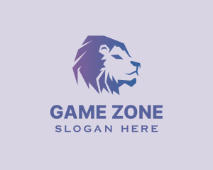 Gradient Lion Animal Logo