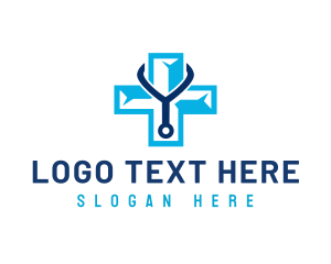 Stethoscope Cross Medical logo