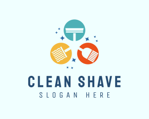 Home Cleaning Tools logo design