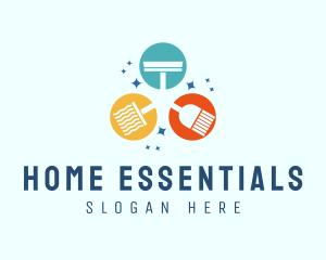 Home Cleaning Tools logo design