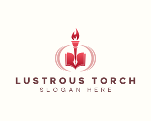 Torch Book Blog logo design