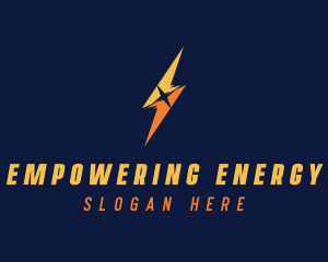 Lightning Bolt Power logo design