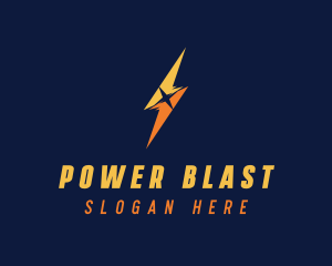 Lightning Bolt Power logo design