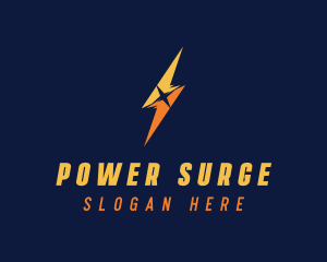 Lightning Bolt Power logo design