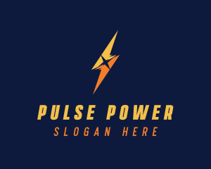 Lightning Bolt Power logo design