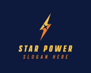 Lightning Bolt Power logo design