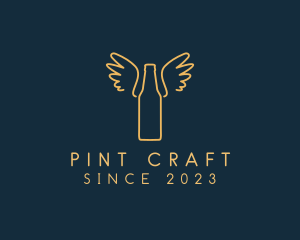 Winged Beer Brewery  logo design