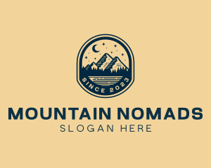 Nature Camp Mountain logo design