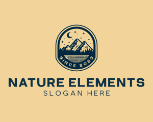 Nature Camp Mountain logo design