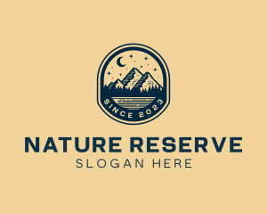 Nature Camp Mountain logo design