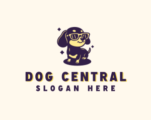 Sunglasses Puppy Dog logo design