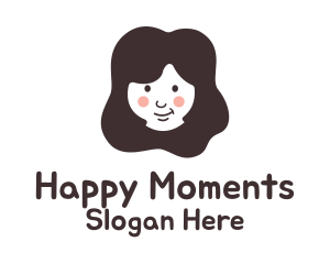 Happy Girl Salon   logo design