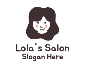 Happy Girl Salon   logo design