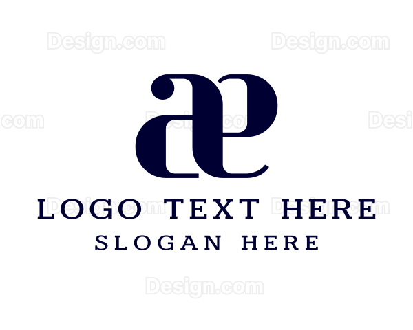 Elegant Studio Letter AE Logo