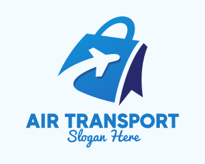 Blue Plane Travel Bag logo design