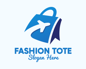 Blue Plane Travel Bag logo design