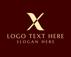 Premium Elegant Letter X logo