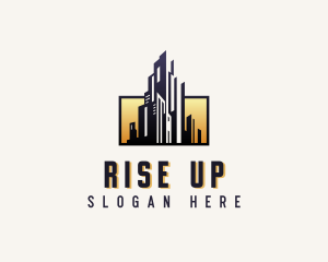 High Rise Building Property logo design