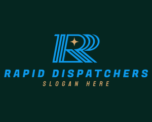 Modern Star Letter R logo design