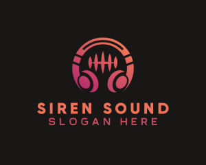 Audio Sound Headset logo design