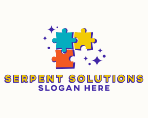 Puzzle Board Game logo design