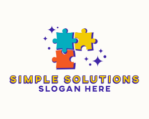 Puzzle Board Game logo design