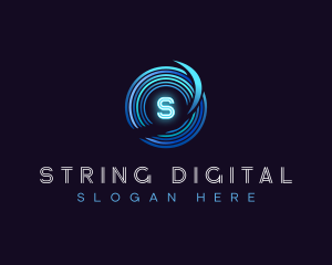 Digital Technology Disc logo design