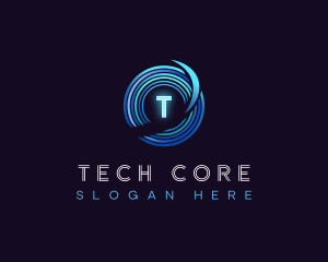 Digital Technology Disc logo design